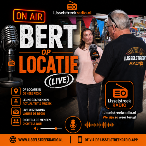 Bert op locatie.