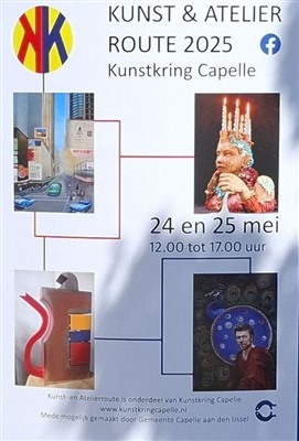 Kunst en Atelierroute 2025 op 24 en 25 mei in Capelle aan den IJssel