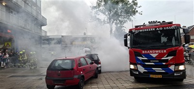 112-Dag met voorlichting en demonstraties gehouden in Nieuwerkerk aan den IJssel 