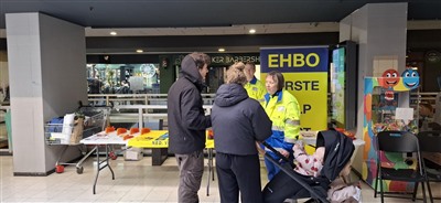EHBO-Capelle met informatiestand aanwezig in winkelcentrum de Terp