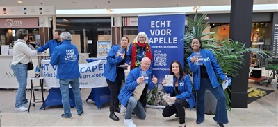 Verkiezingsmarkt gehouden in winkelcentrum de Koperwiek