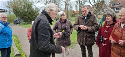 Inspirerende lente-excursie gehouden in het Schollebos op eerste paasdag.