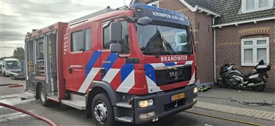 Kelderbrand maakt woning aan de Noord in Krimpen aan de Lek onbewoonbaar