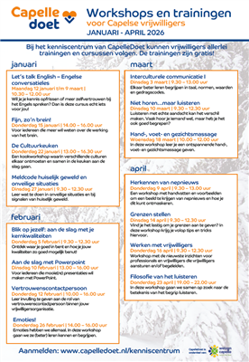 Nieuwe trainingen voor vrijwilligers in 2026: meld je aan!