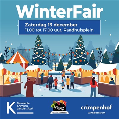 Kom in de Kerstsfeer op de 3e editie van de Winterfair in het Hart van Krimpen