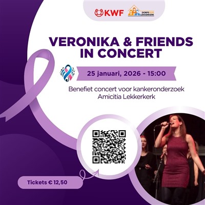 Veronika & Friends in Concert – Benefiet voor KWF in Lekkerkerk