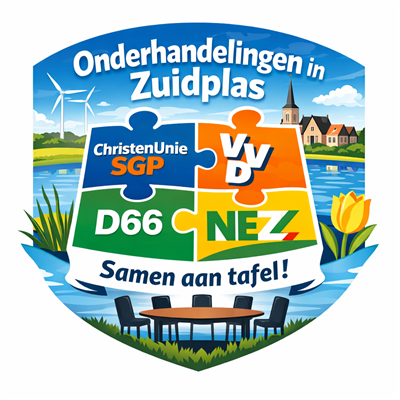 ChristenUnie/SGP, VVD, D66 en NEZ starten onderhandelingen in Zuidplas 
