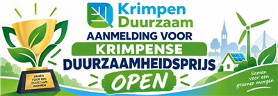 AANMELDING VOOR  KRIMPENSE  DUURZAAMHEIDSPRIJS OPEN 