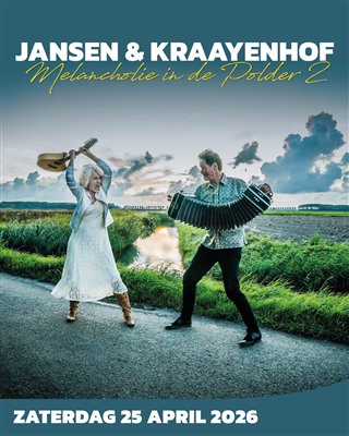Op zaterdag 25 april om 20.15 uur treden Leonie Jansen en Carel Kraayenhof op in Theater Concordia Haastrecht met de voorstelling ‘Melancholie in de Polder 2’.