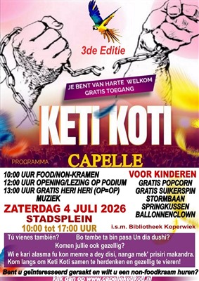 Derde editie van Keti Koti Capelle  op het Stadsplein 
