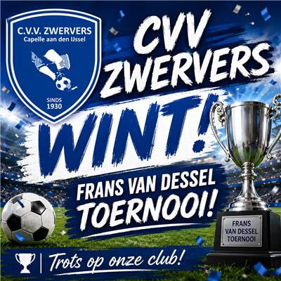 CVV ZWERVERS WINT FRANS VAN DESSEL TOERNOOI