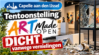 Tentoonstelling ART Made OPEN dicht vanwege vernielingen