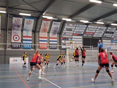 Dames Villa Dorrestein ZVH komen tekort tegen Volley Meerkerk