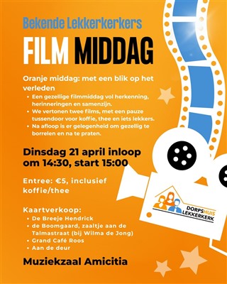 Bekende Lekkerkerkers Filmmiddag brengt verleden tot leven in Muziekzaal Amicitia