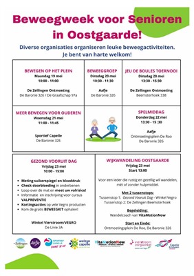  Beweegweek voor Senioren in Oostgaarde