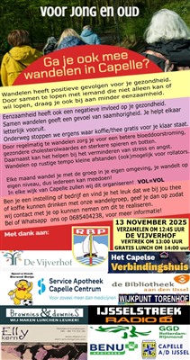 Capelse Verbindingshuis organiseert tweede wandeling door een van de Capelse wijken.