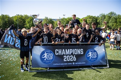Belgische Club Brugge wint finale van titelverdediger Feyenoord en wint  U13 Cup 2026