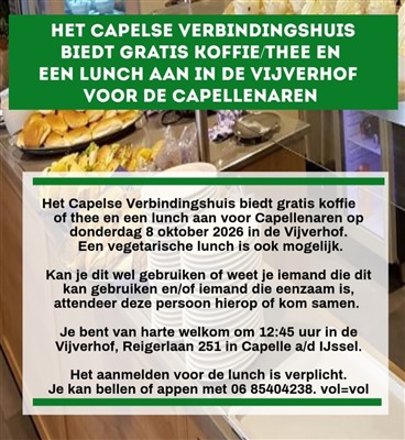Het Capelse Verbindingshuis brengt inwoners samen