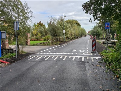 ’s-Gravenweg tussen de rotonde bij de Schielandweg en de Klaas Klinkertweg weer opengesteld, auto’s te gast