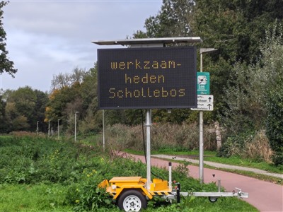 Werkzaamheden aan fiets- en voetpaden in het Schollebos gestart