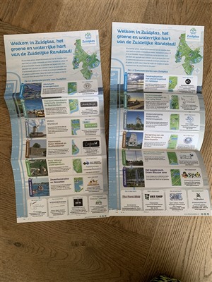 Nieuw gesponsord magazine Beleef Zuidplas en promotieflyer met 12 waterparels
