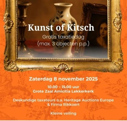 Kunst of Kitsch? Kom het ontdekken in Amicitia Lekkerkerk