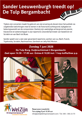 Sander Leeuwenburgh treedt op!