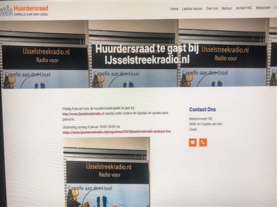 Jsselstreekradio Podcast met  Wim de Bruin en Leo Schoonmade ( huurders raad  Capelle )