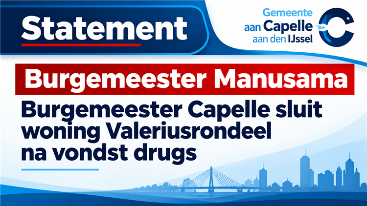 Burgemeester Capelle sluit woning Valeriusrondeel na vondst drugs
