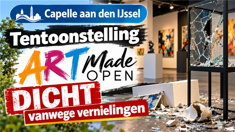 Tentoonstelling ART Made OPEN dicht vanwege vernielingen